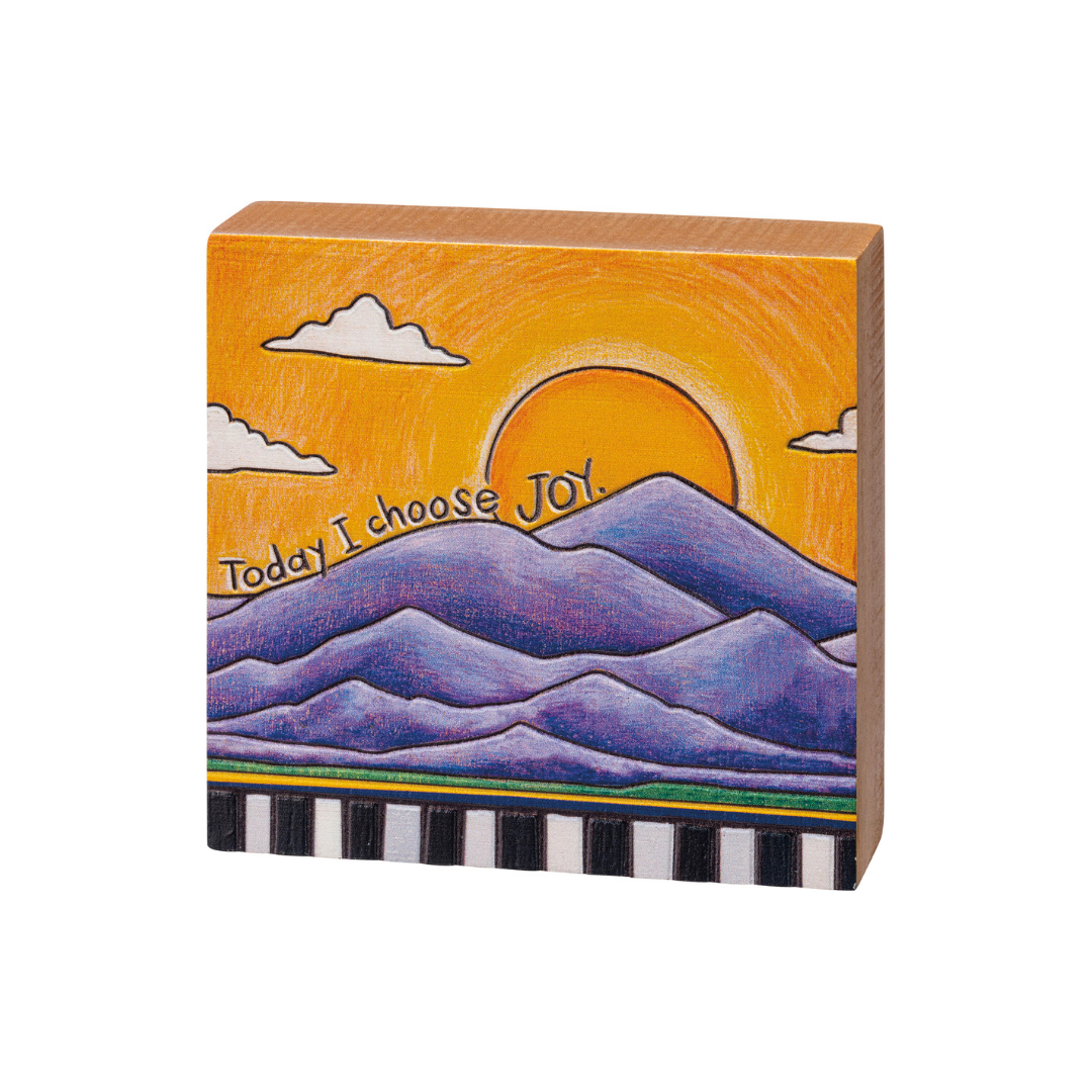 Wood burned block sign today i choose joy bing s des moines